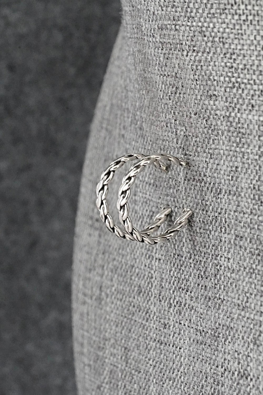 Sterling Silver Hoop Earrings - Elaine Tahe