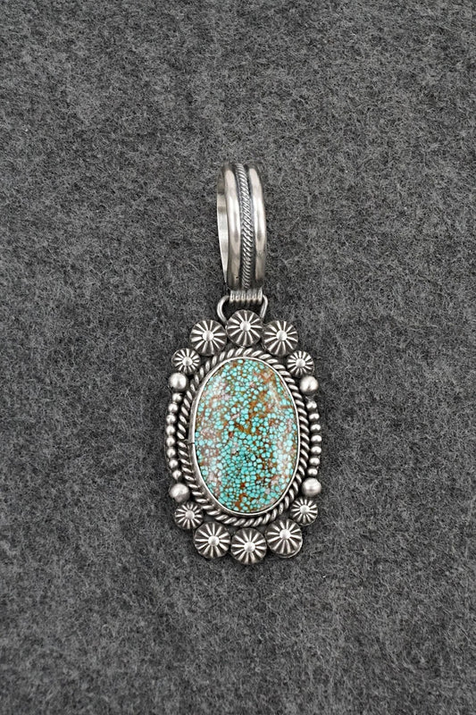 Turquoise & Sterling Silver Pendant - Michael Calladitto
