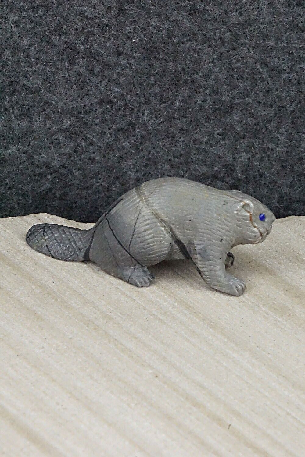 Beaver Zuni Fetish Carving - Lance Cheama