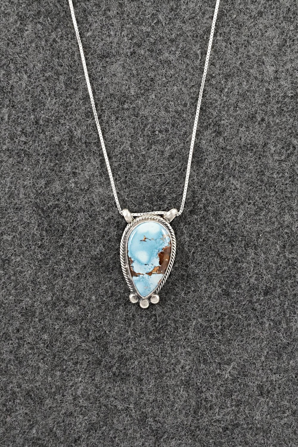 Turquoise & Sterling Silver Necklace - Sharon McCarthy