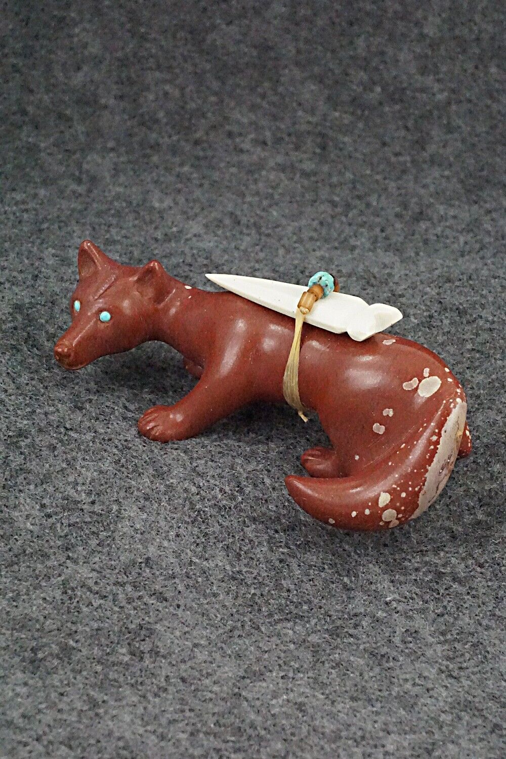 Wolf Zuni Fetish Carving - Albert Eustace Sr.