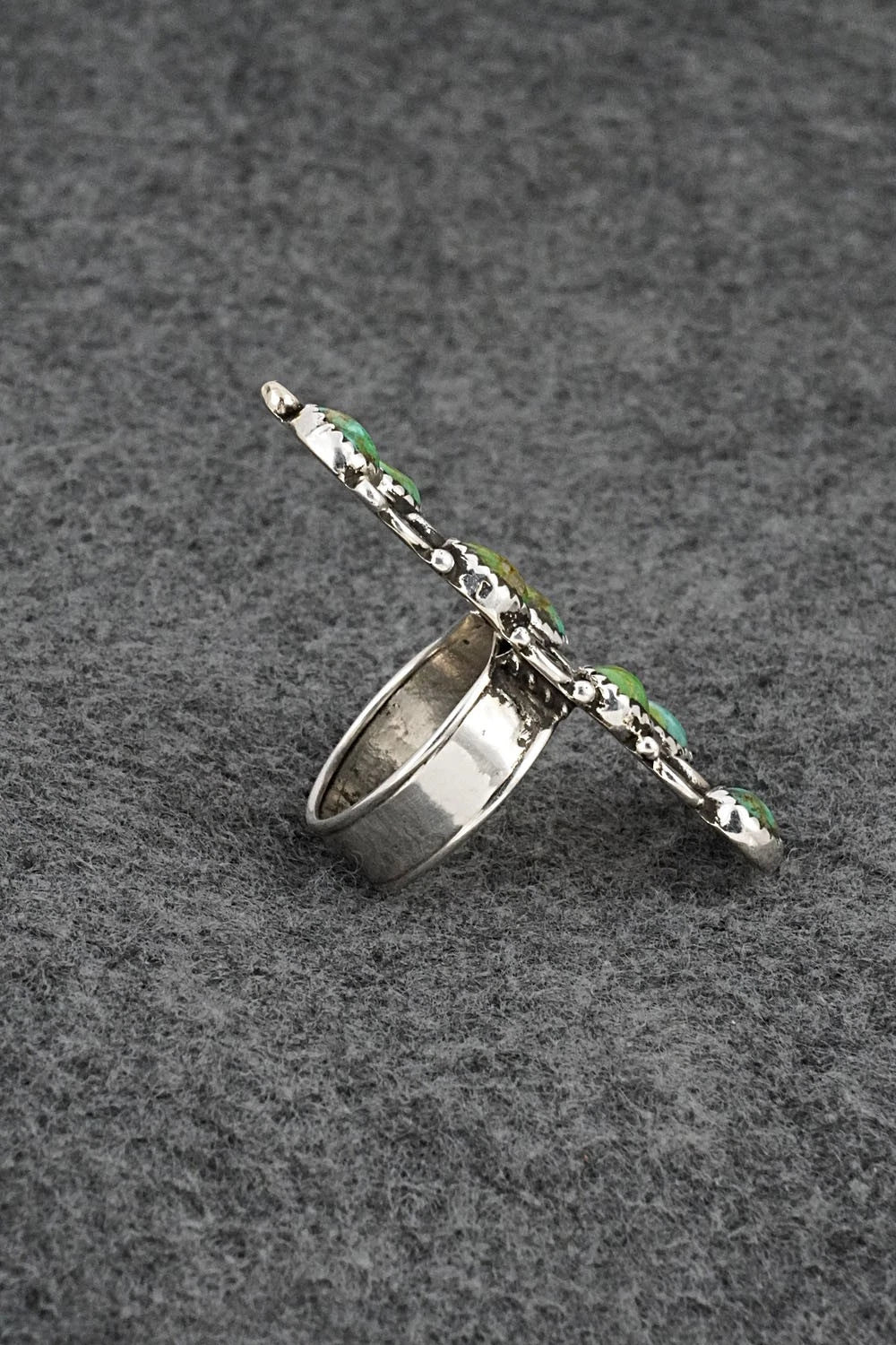 Turquoise & Sterling Silver Ring - Priscilla Reeder - Size 8