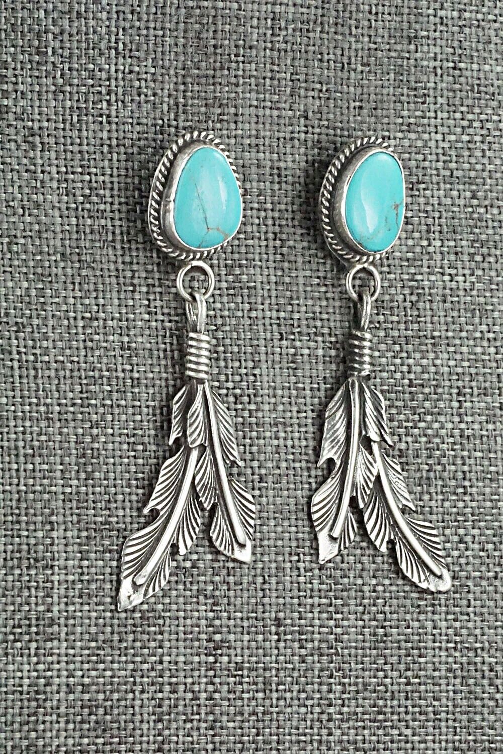 Turquoise and Sterling Silver Earrings - Sharon McCarthy