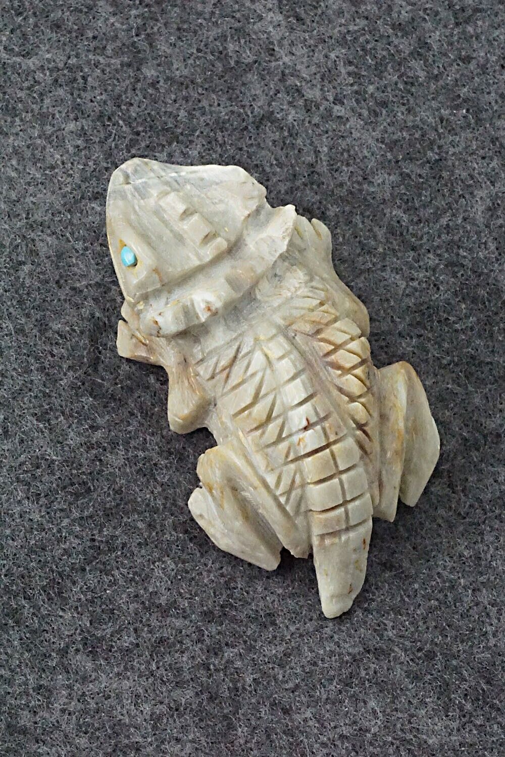 Horned Toad Zuni Fetish Carving - Dana Malani