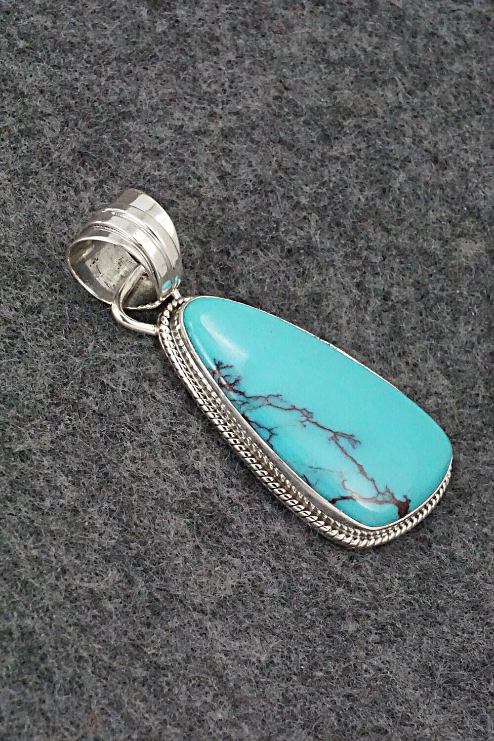 Turquoise and Sterling Silver Pendant - Sharon McCarthy