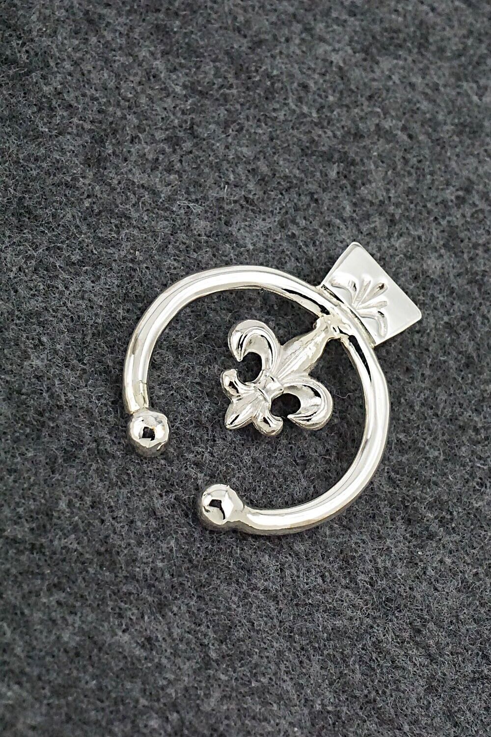 Sterling Silver Naja Pendant - Curtis Manygoats