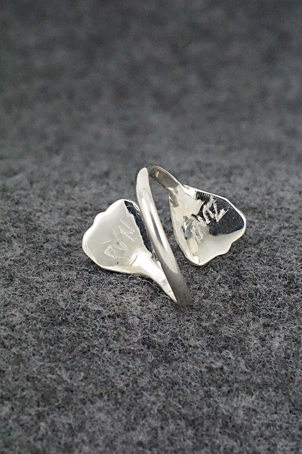 Turquoise & Sterling Silver Ring - Velda Nastacio - Size 8 Adj.
