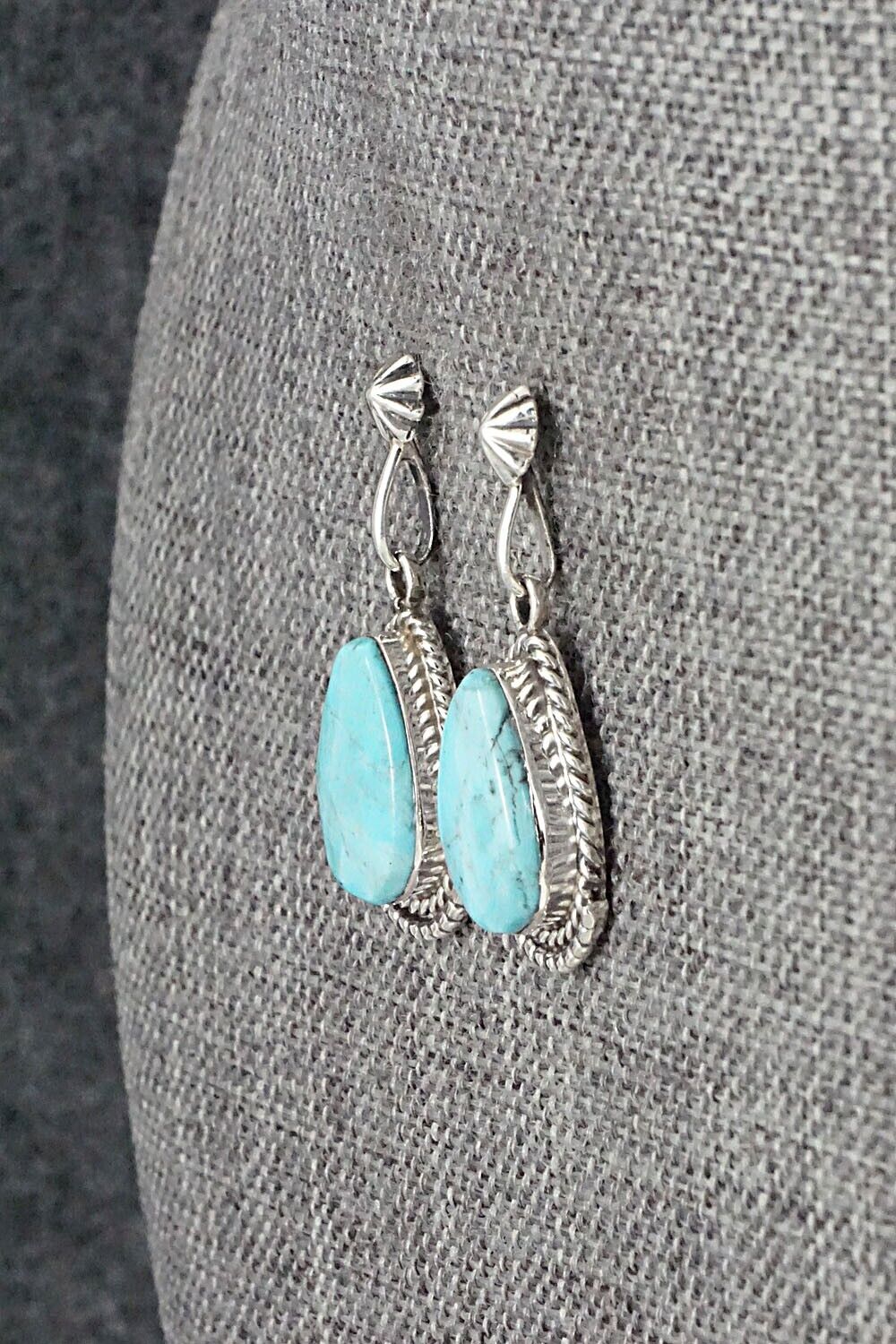 Turquoise and Sterling Silver Earrings - Sharon McCarthy