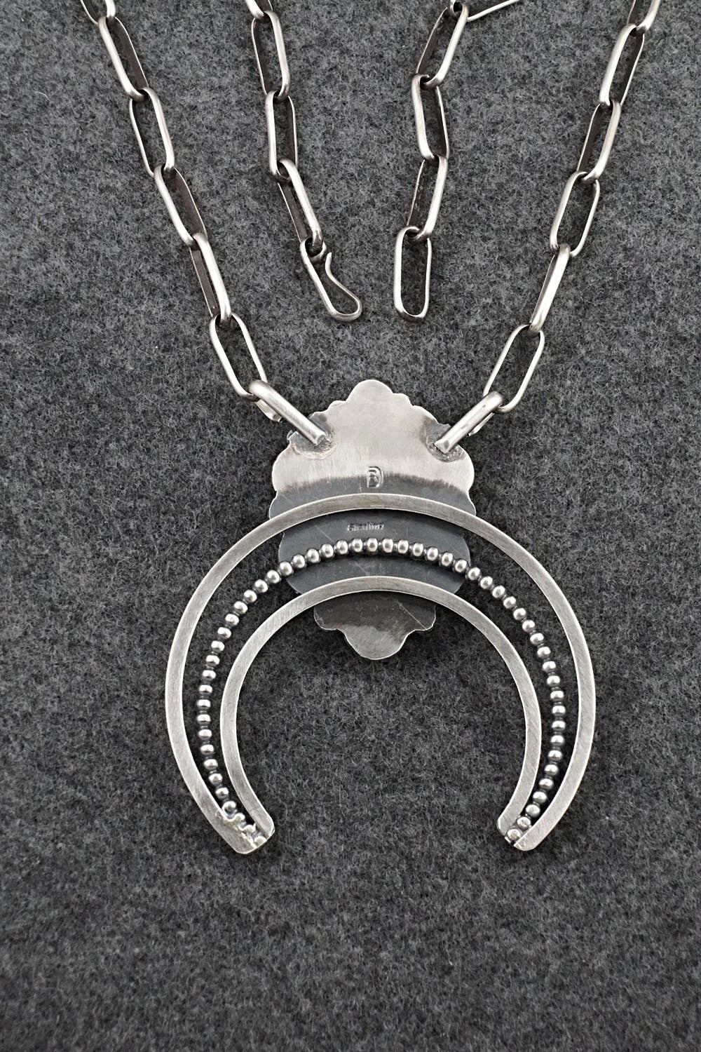 Turquoise & Sterling Silver Necklace - Raymond Delgarito