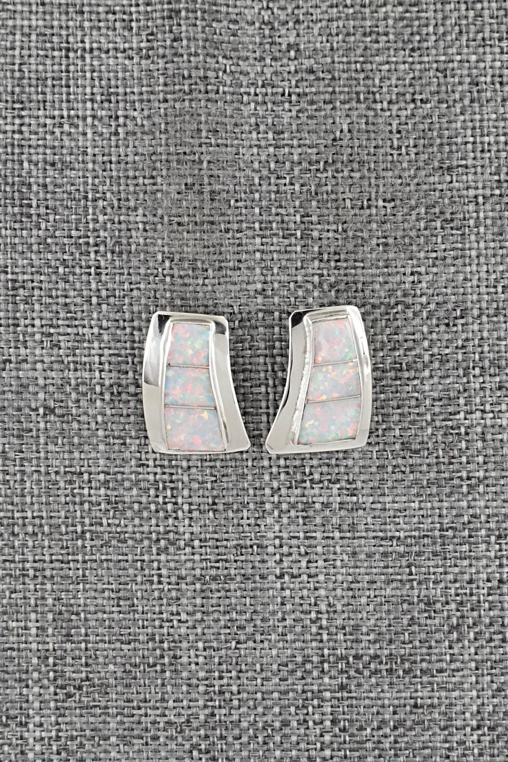 Opalite & Sterling Silver Earrings - Nathaniel Johnson