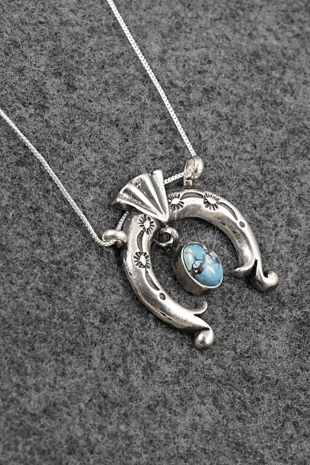 Turquoise & Sterling Silver Necklace - Gary Shorty