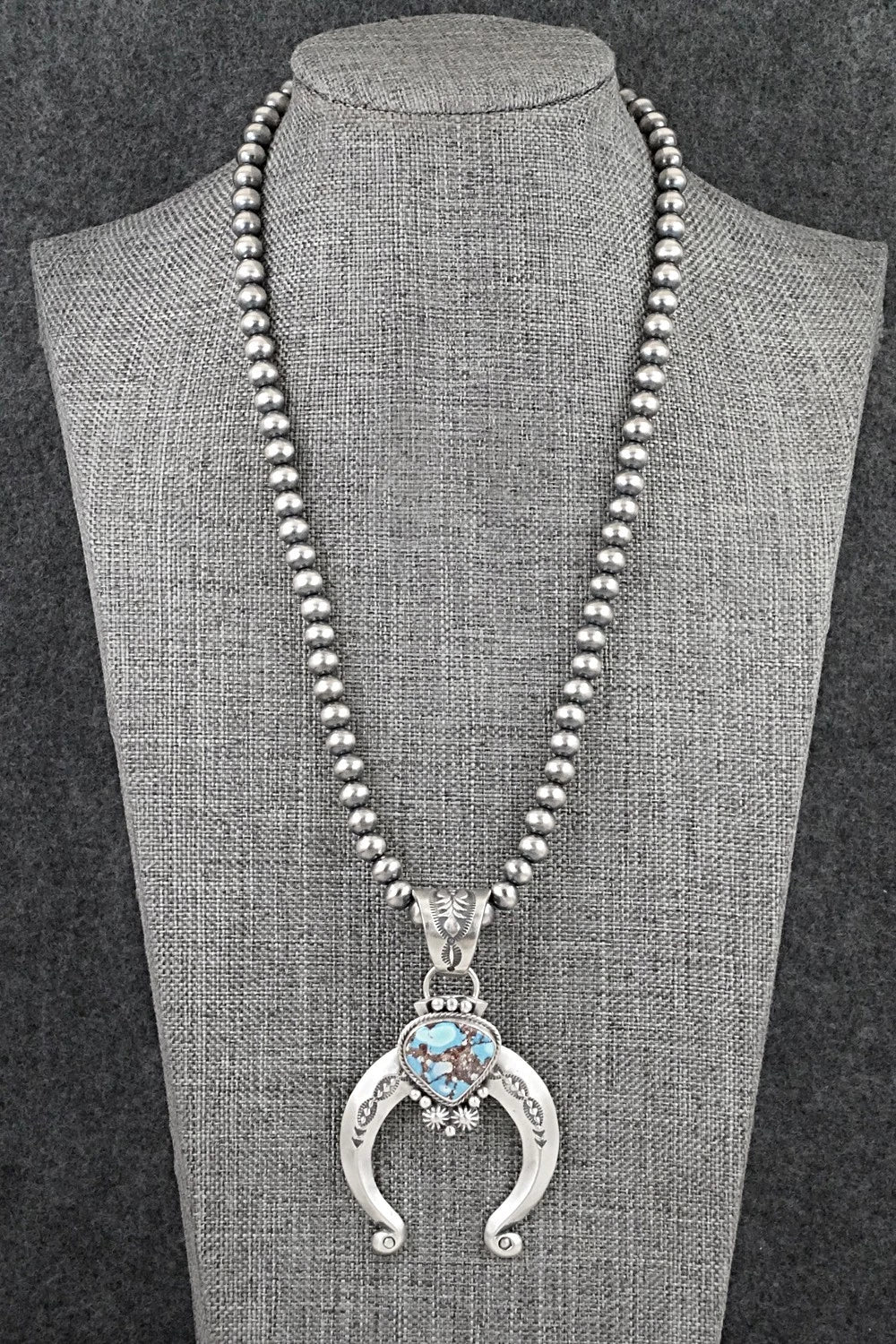 Turquoise & Sterling Silver Necklace - Samuel Yellowhair