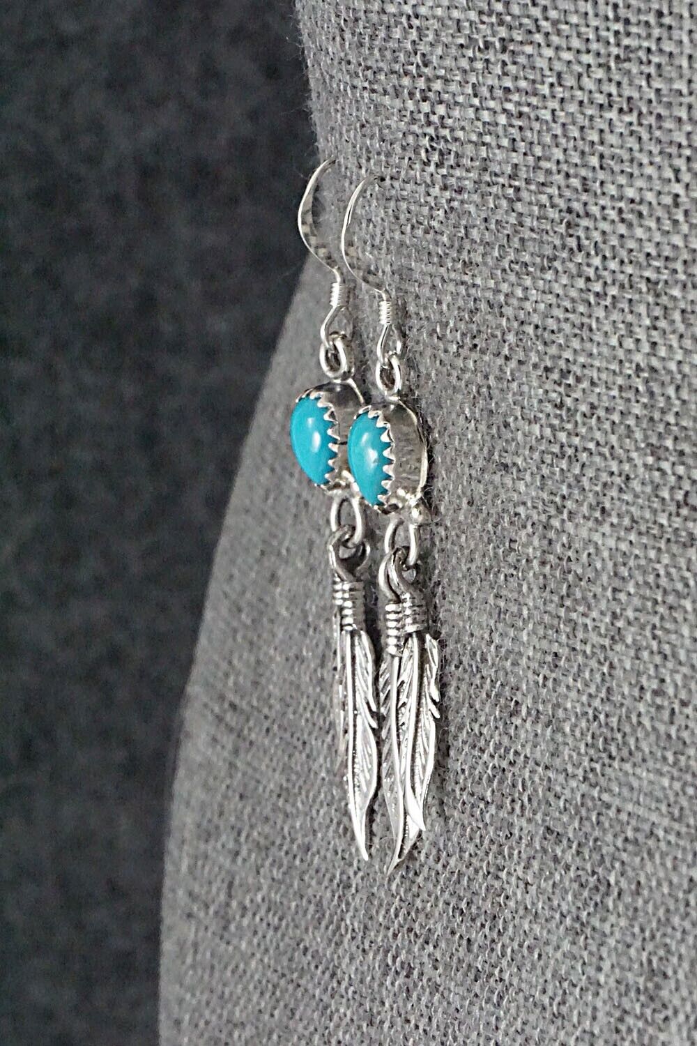 Turquoise & Sterling Silver Earrings - Emery Spencer