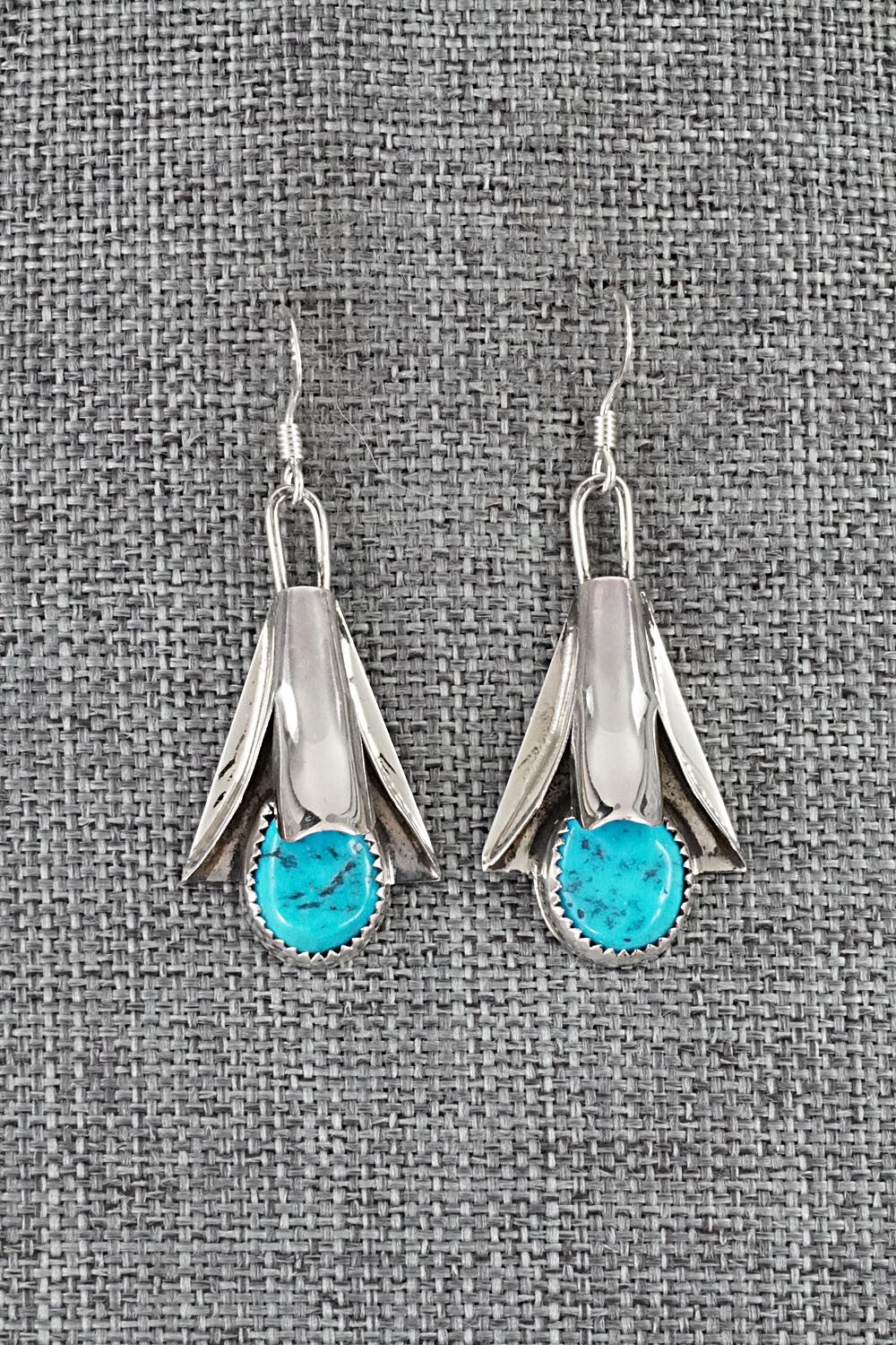 Turquoise & Sterling Silver Squash Blossom Set - Louise Yazzie