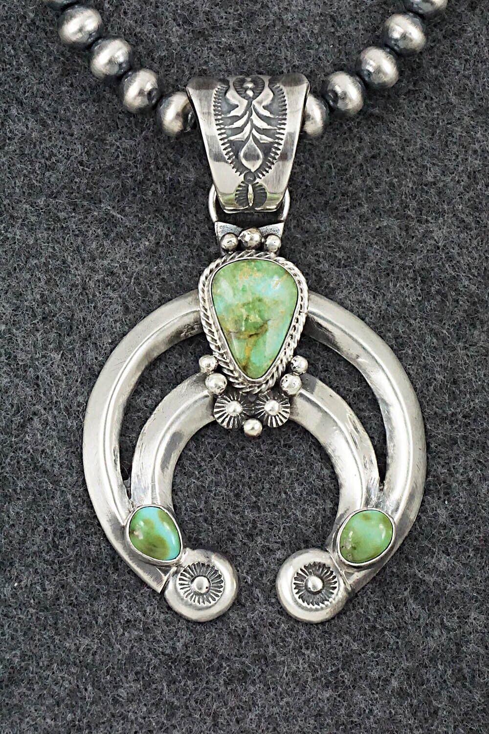 Turquoise & Sterling Silver Necklace - Paige Gordon