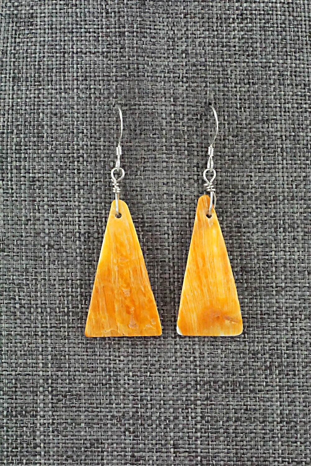 Spiny Oyster & Sterling Silver Earrings - Louise Joe