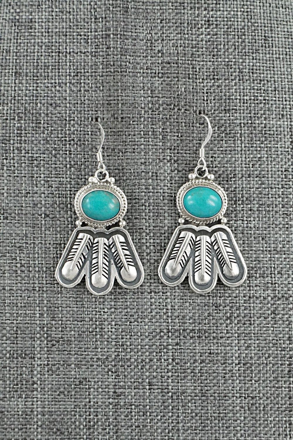 Turquoise & Sterling Silver Earrings - Sharon McCarthy