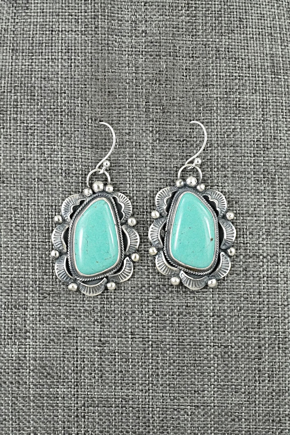 Turquoise & Sterling Silver Earrings - Jackson Hoskie