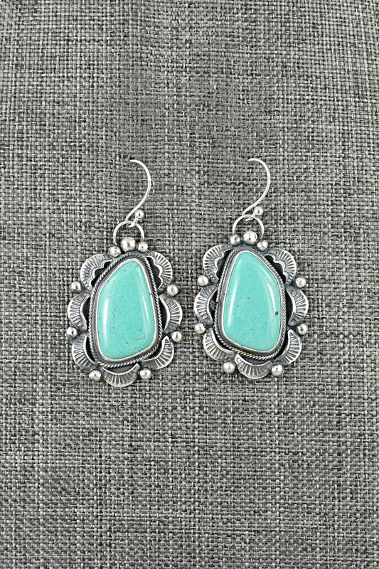 Turquoise & Sterling Silver Earrings - Jackson Hoskie