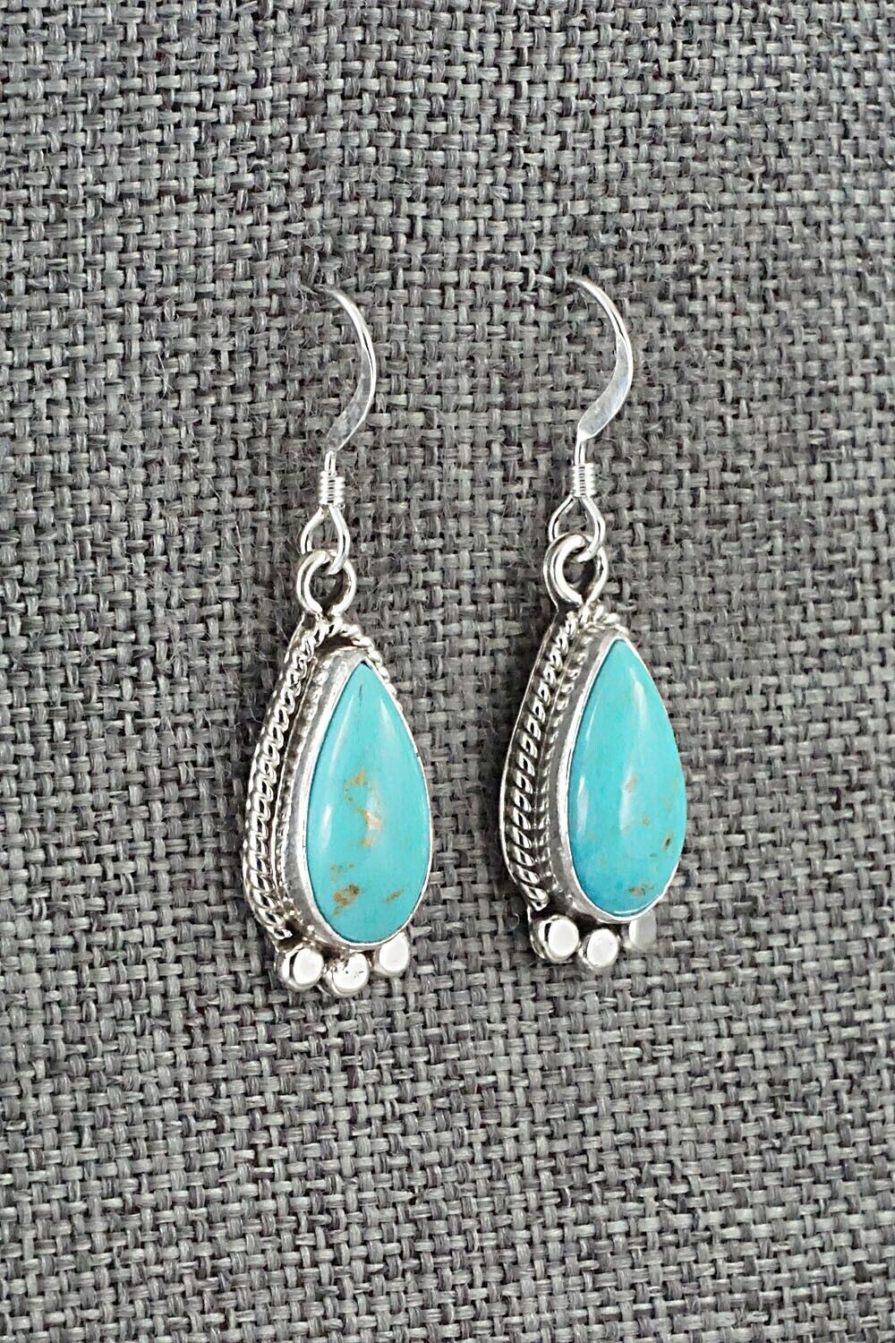 Turquoise and Sterling Silver Earrings - Sharon McCarthy