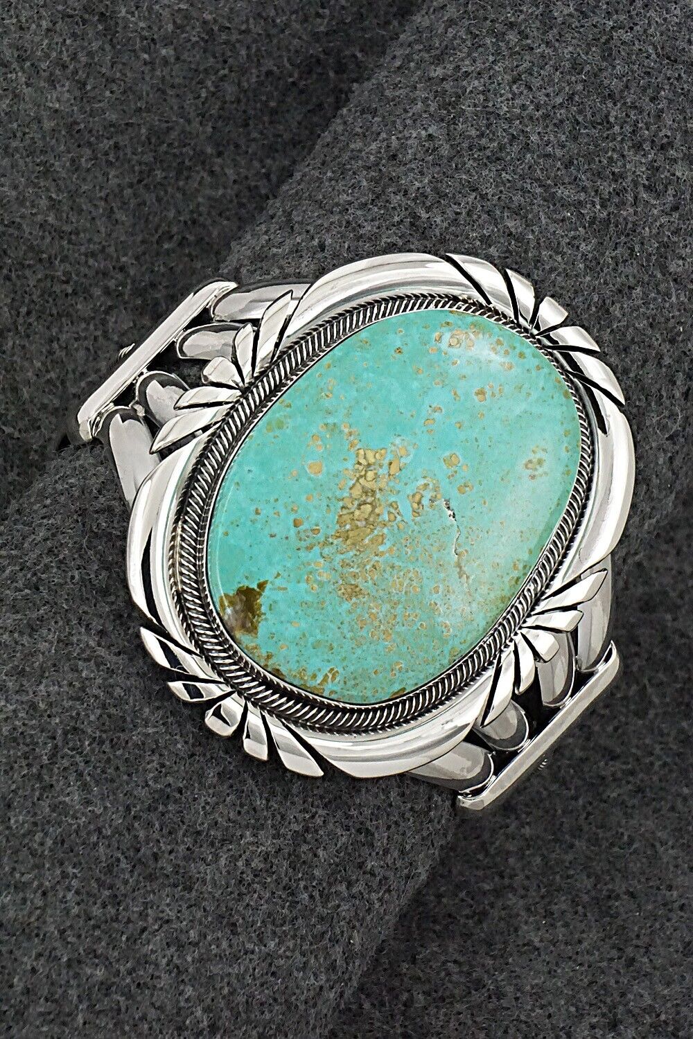 Turquoise & Sterling Silver Bracelet - Mark Yazzie