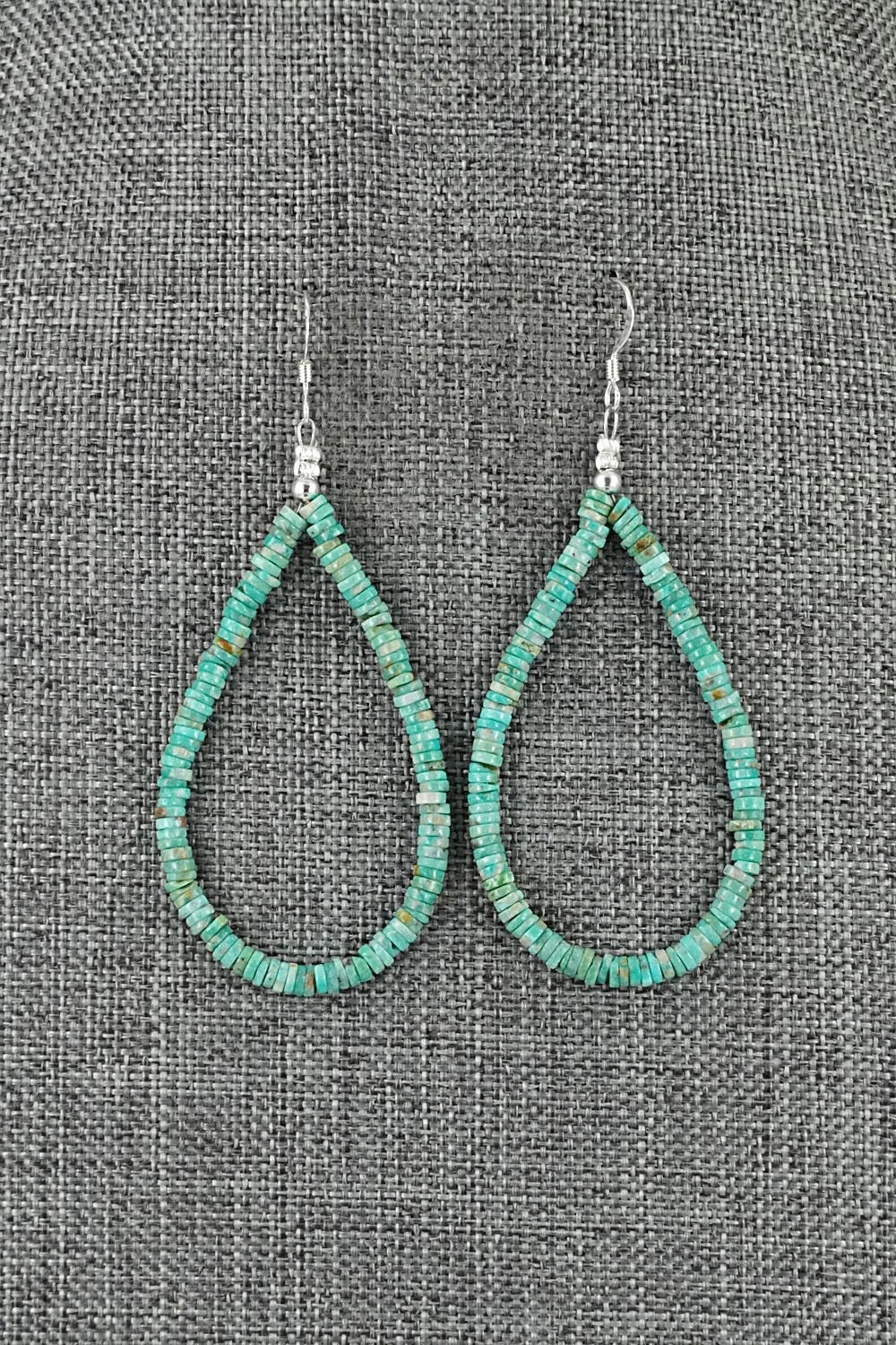 Turquoise & Sterling Silver Earrings - Doreen Jake