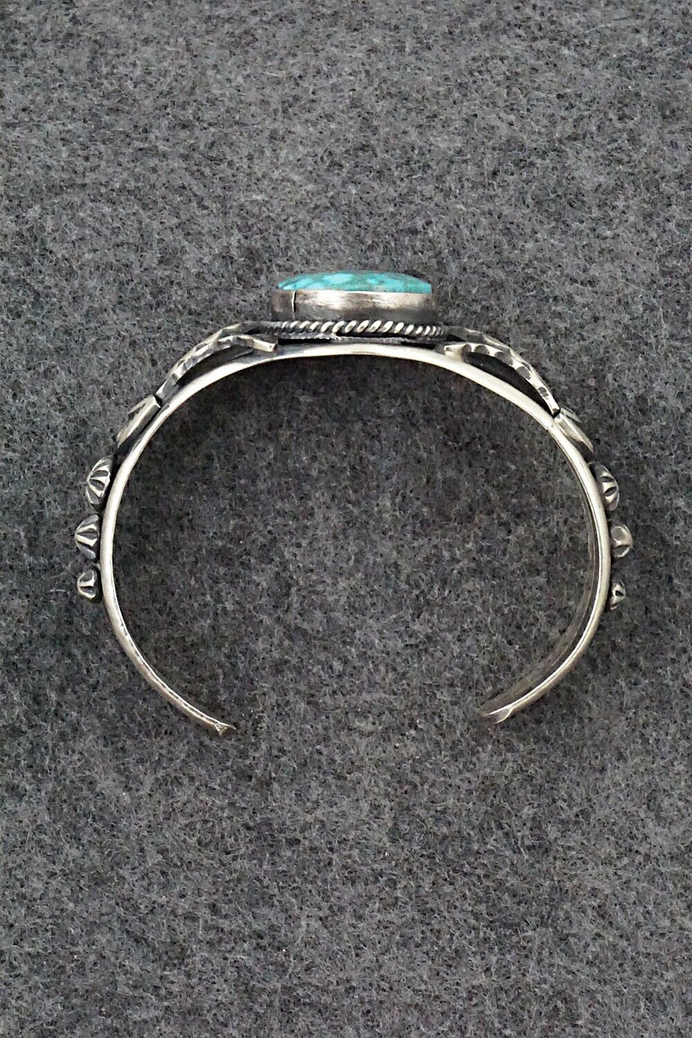 Turquoise & Sterling Silver Bracelet - Gilbert Tom