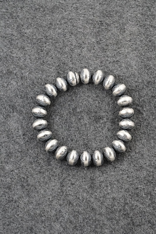 Sterling Silver Navajo Pearl Bracelet - Bryannen Halwood