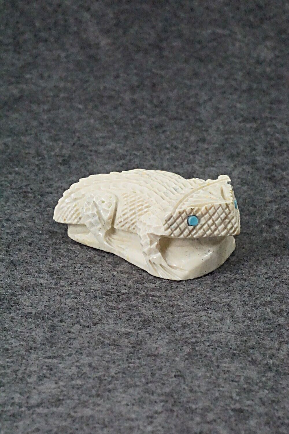 Horned Toad Zuni Fetish Carving - Jensen Charlie