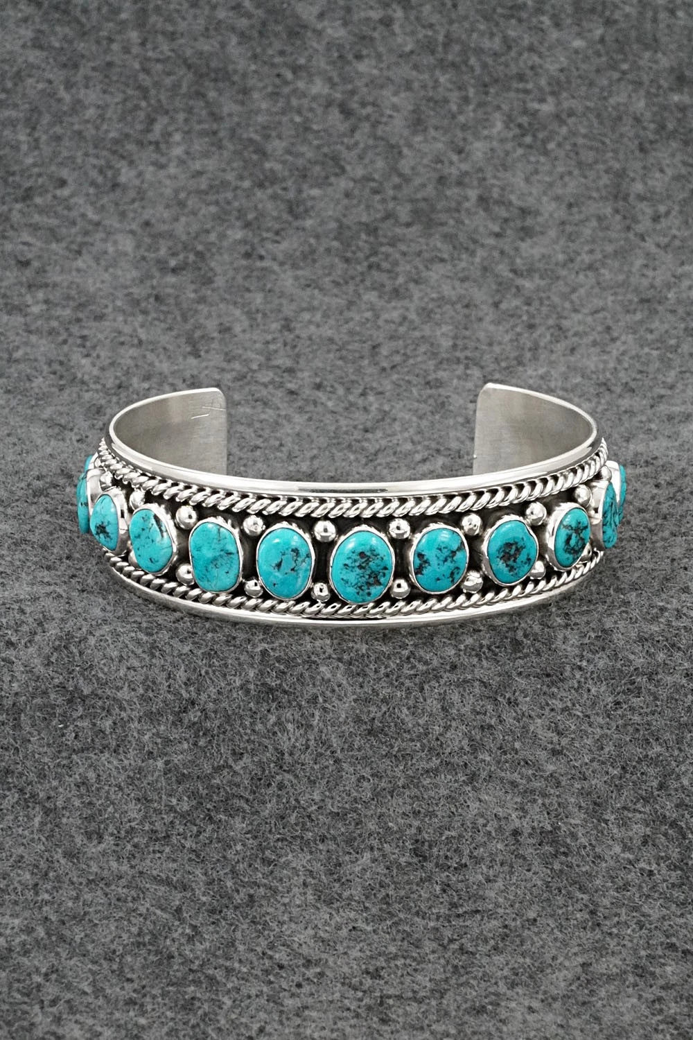 Turquoise & Sterling Silver Bracelet - Chester Charley