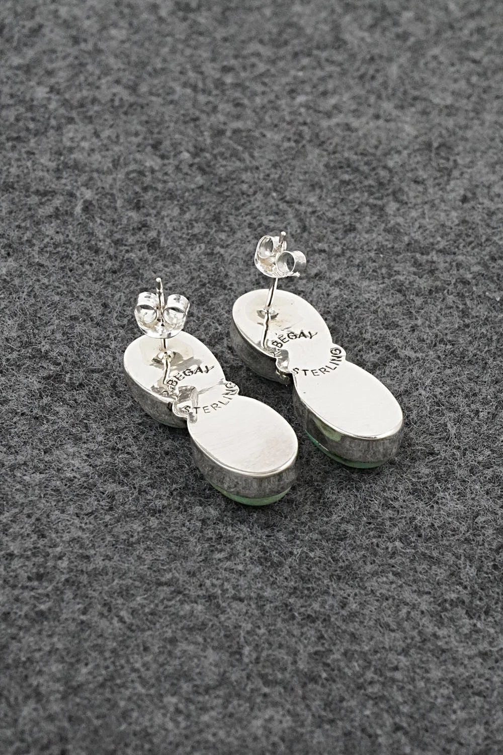 Turquoise & Sterling Silver Earrings - Rena Begay