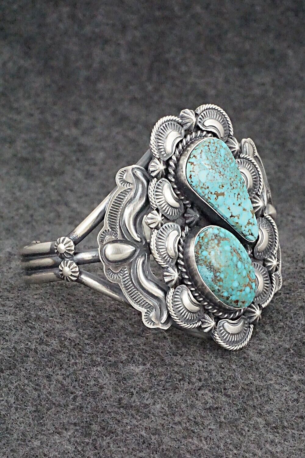 Turquoise & Sterling Silver Bracelet - Raymond Delgarito