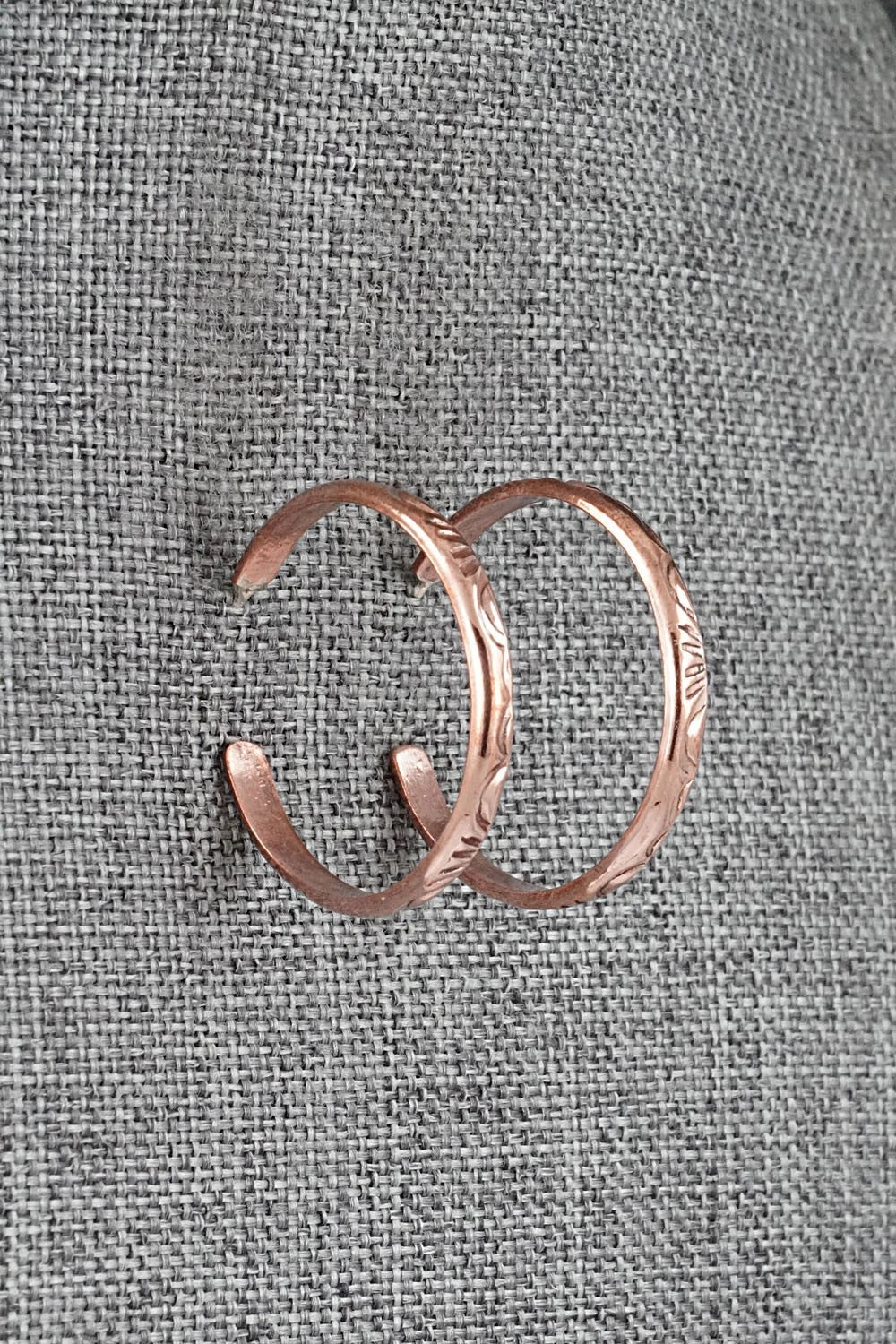 Copper Hoop Earrings - Elaine Tahe