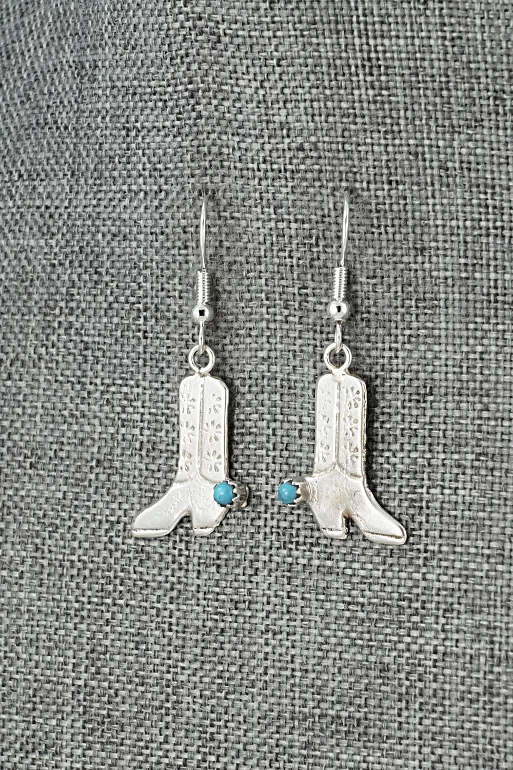 Turquoise & Sterling Silver Earrings - Lorraine Chee
