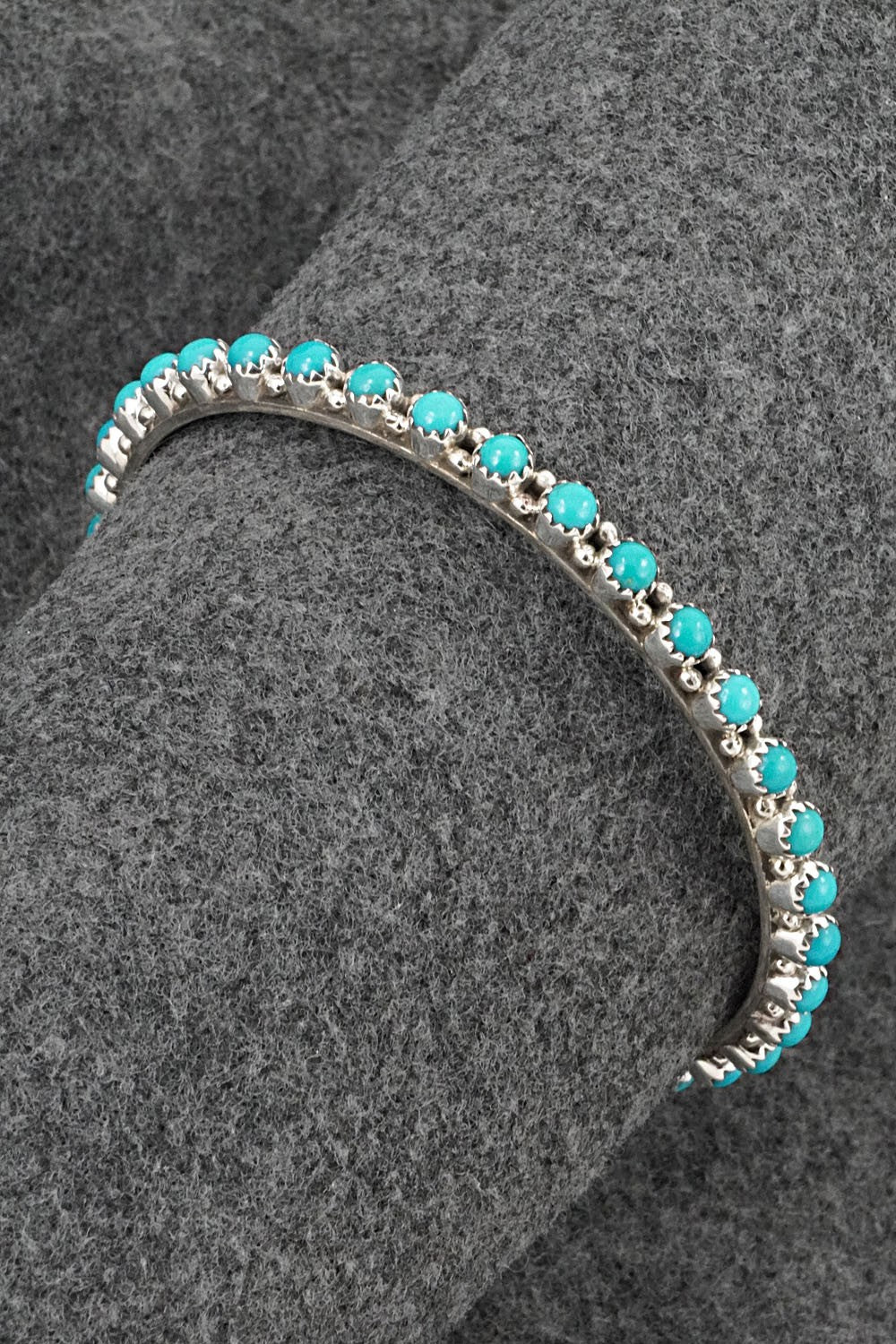 Turquoise & Sterling Silver Bangle - Gaynell Parker