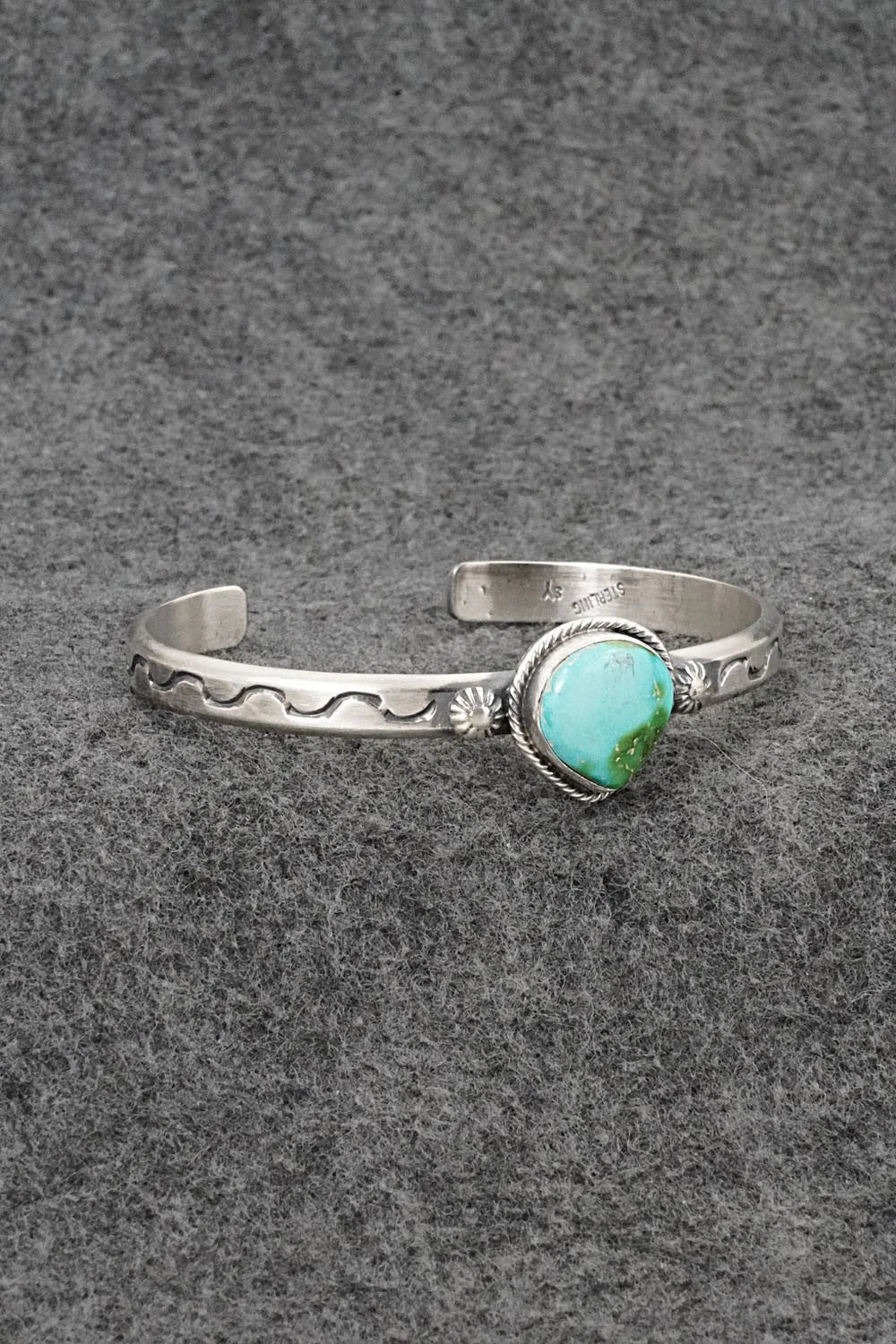Turquoise & Sterling Silver Bracelet - Samuel Yellowhair