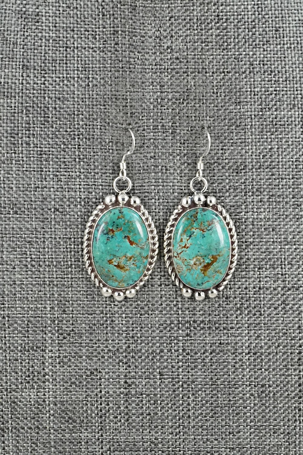 Turquoise & Sterling Silver Earrings - Antwone Brown