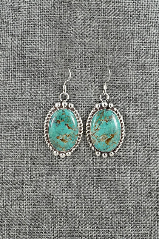 Turquoise & Sterling Silver Earrings - Antwone Brown