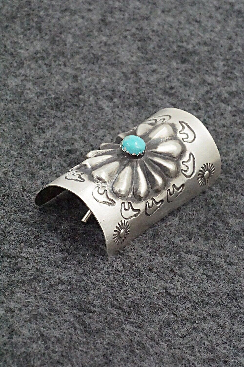 Turquoise & Sterling Silver Hair Pin - Arlene Soce