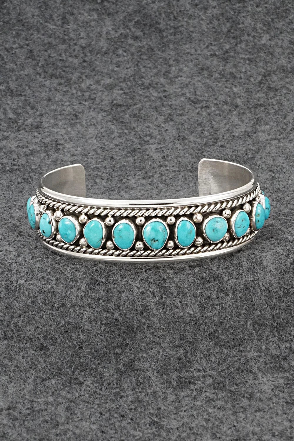 Turquoise & Sterling Silver Bracelet - Chester Charley