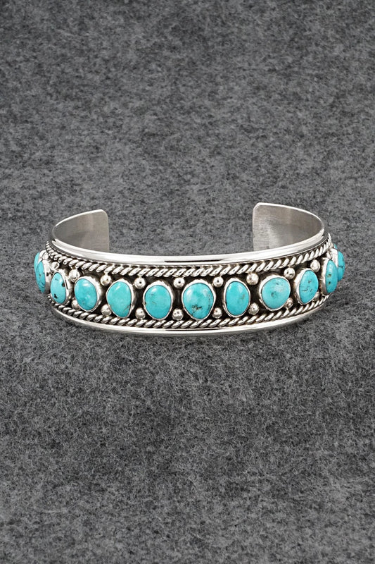 Turquoise & Sterling Silver Bracelet - Chester Charley