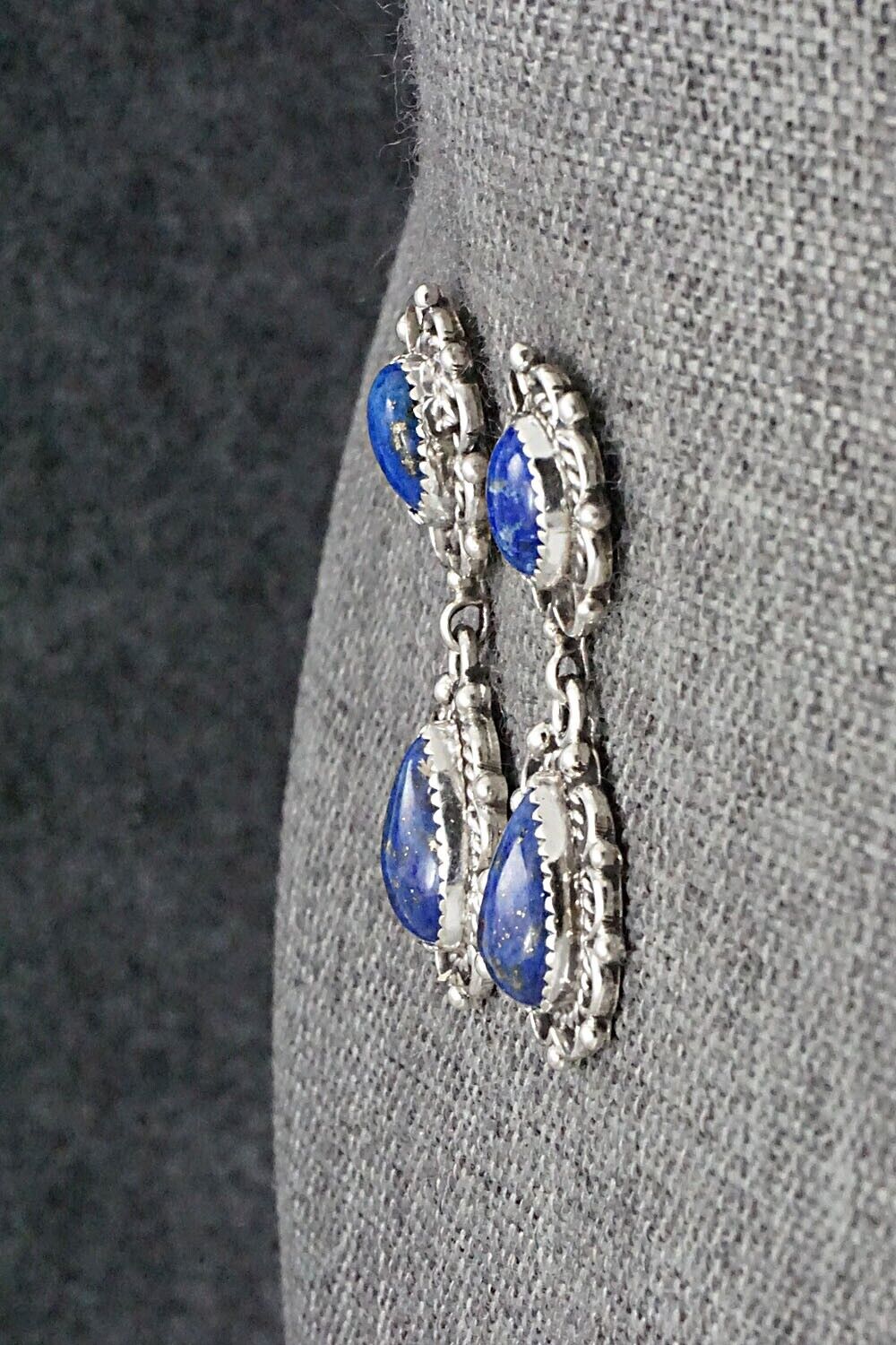 Lapis & Sterling Silver Earrings - Maritta Martinez