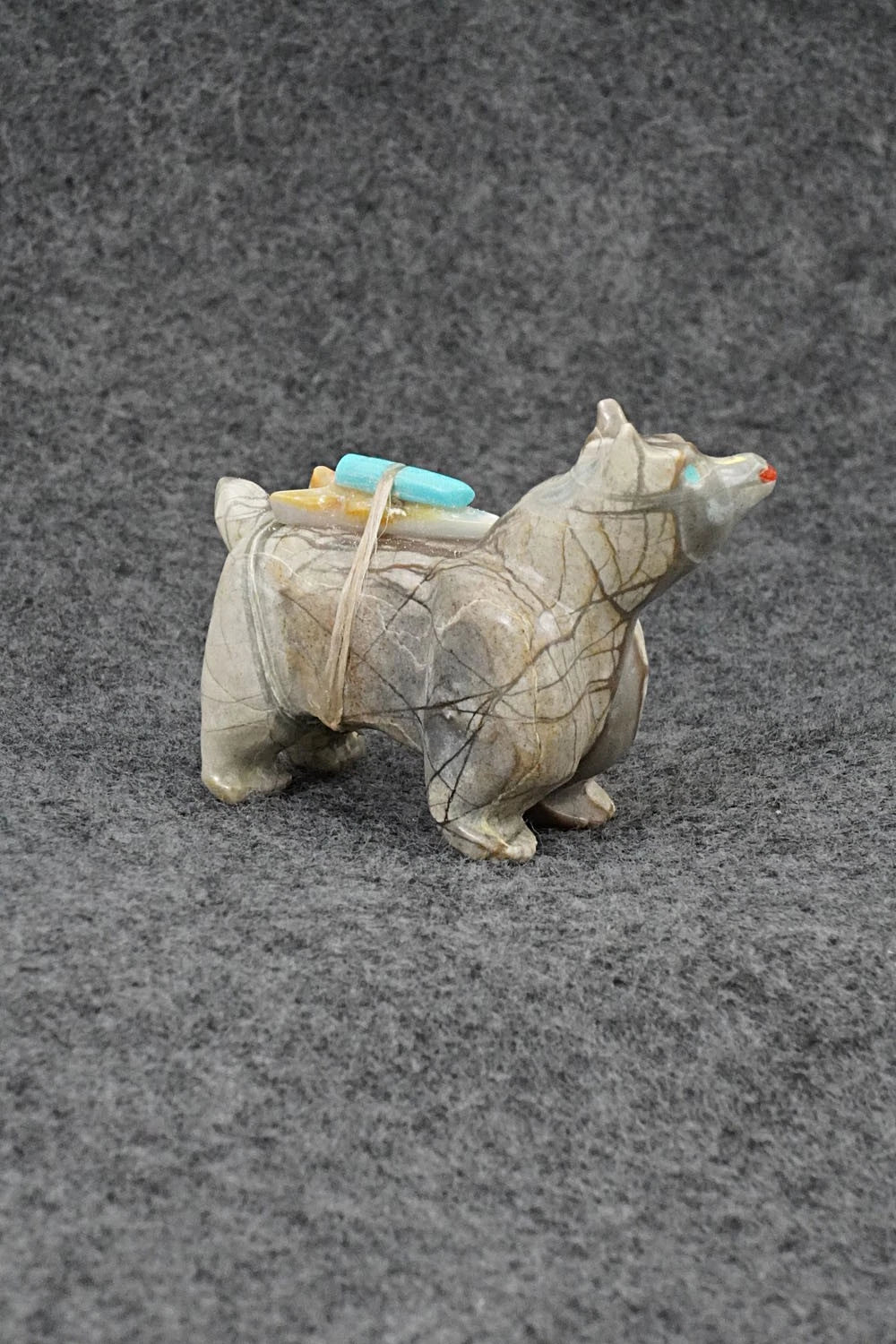 Dog Zuni Fetish Carving - Freddie Leekya
