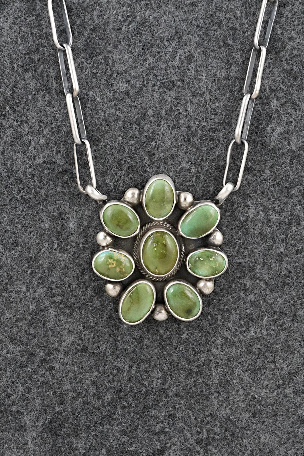 Turquoise & Sterling Silver Necklace - Kathleen Livingston