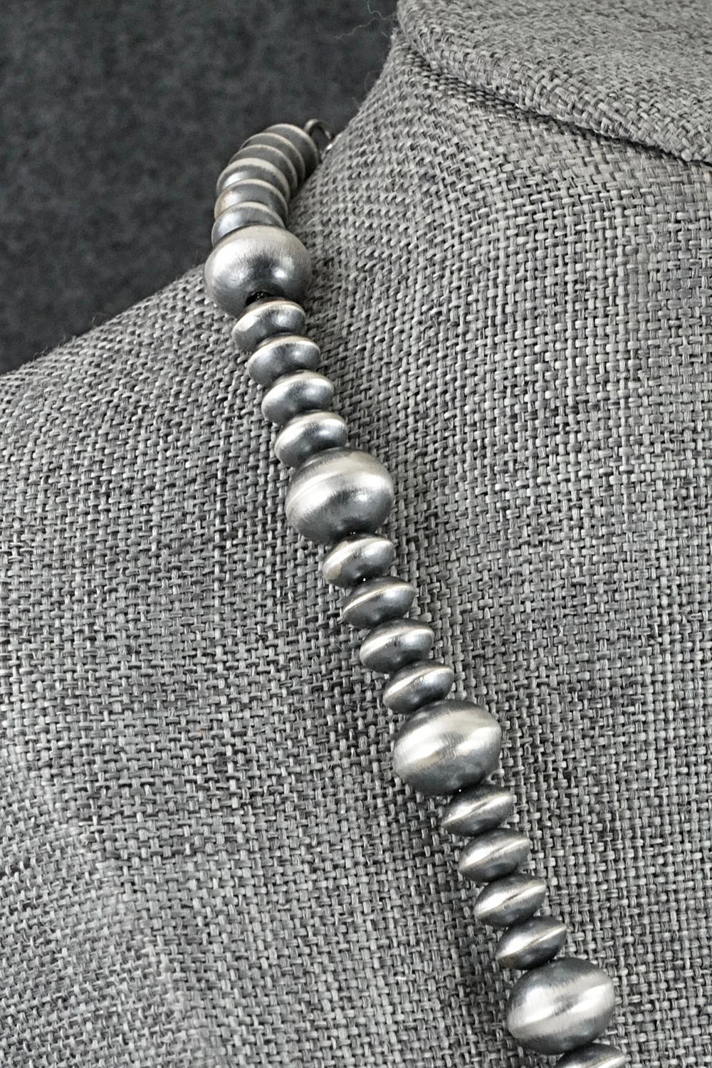 Sterling Silver Navajo Pearl Necklace 18" - Crystal Haley