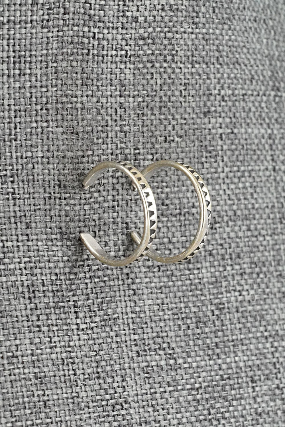 Sterling Silver Hoop Earrings - Elaine Tahe