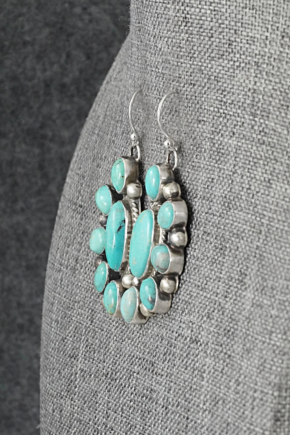 Turquoise & Sterling Silver Earrings - Kathleen Livingston