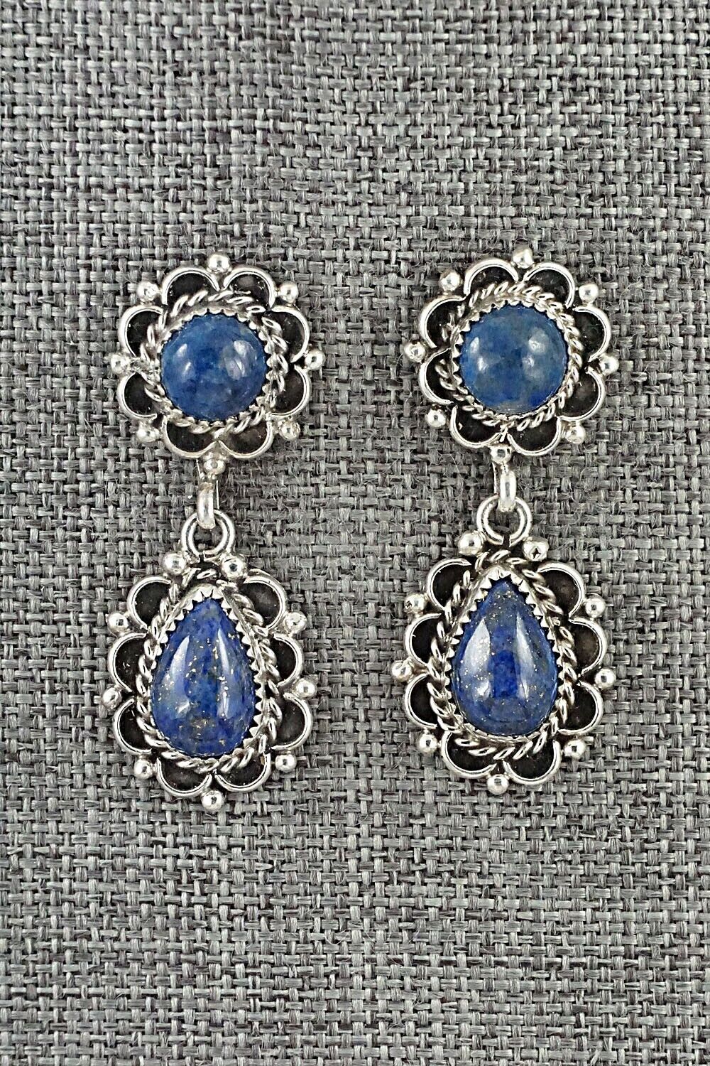 Lapis & Sterling Silver Earrings - Maritta Martinez