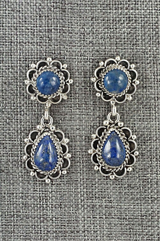Lapis & Sterling Silver Earrings - Maritta Martinez