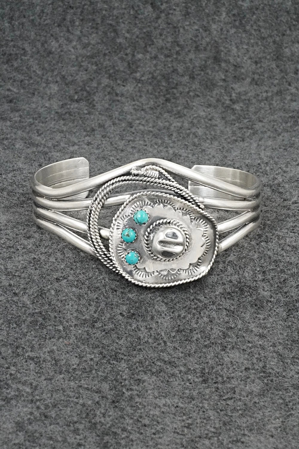 Turquoise & Sterling Silver Bracelet - Bobby Platero